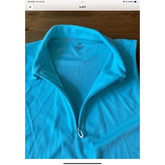 Emerald 18 Top Women S Blue Golf Club Sleeveless Wicking UPF 50 Stretch - Picture 4 of 9